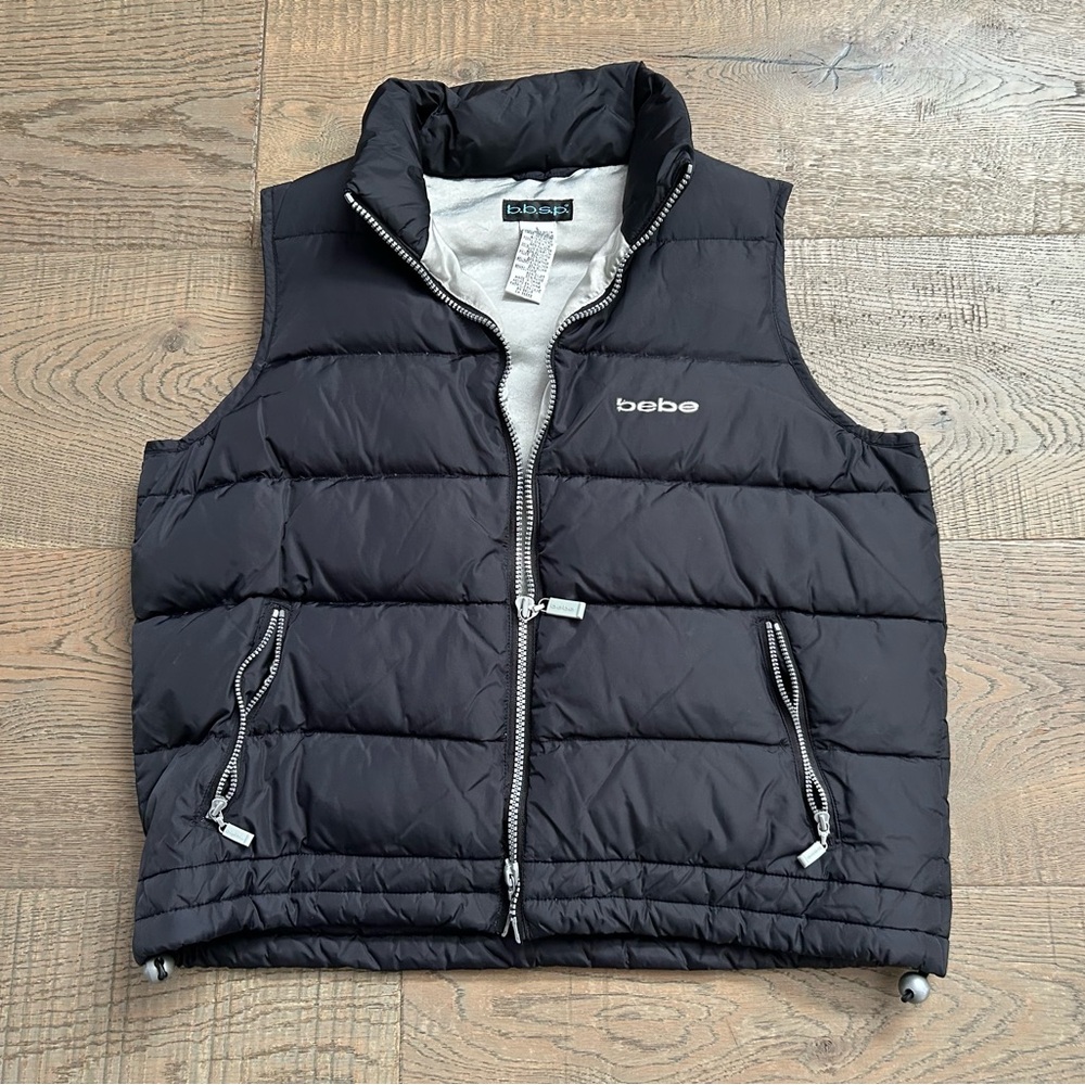 Bebe Black Puffer Vest